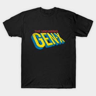 The Uncaring Gen-X - Vintage Distressed Superhero - Comic Book Graphic Logo T-Shirt